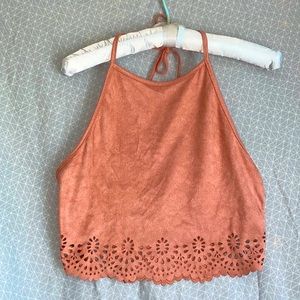 Shein pink halter top